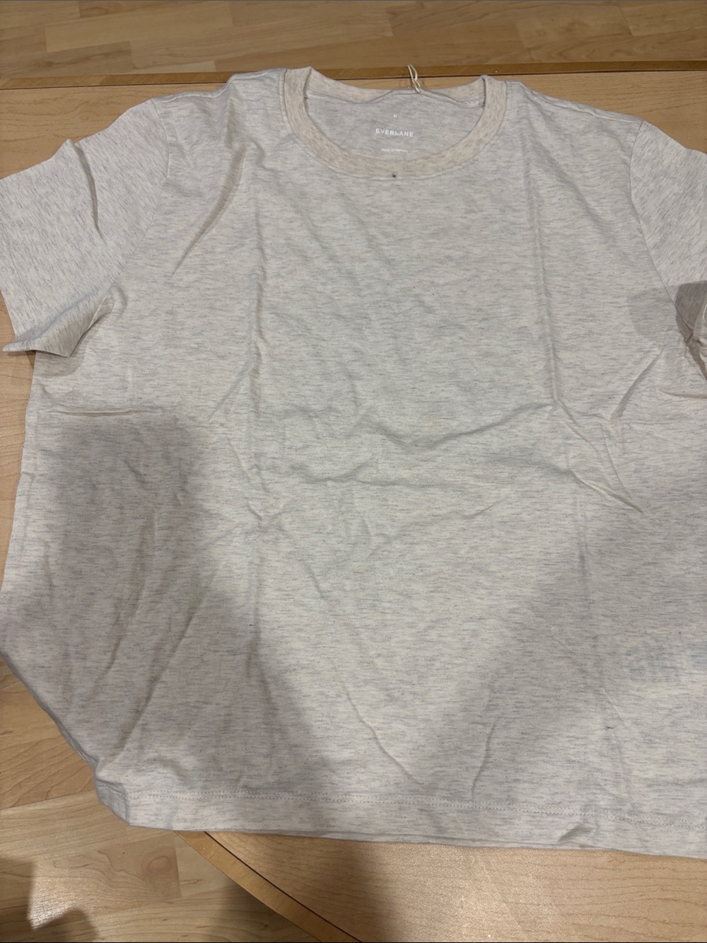 Everlane - Comfortable Everyday Layer and light grey t shirt